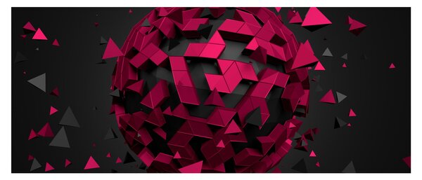 3D apstraktna slika (120x50 cm)