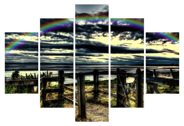 Slika duge nad morem (150x105 cm)