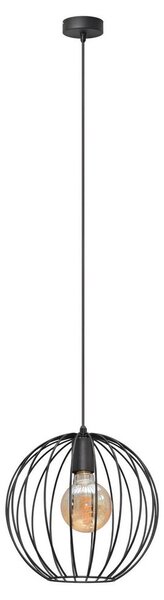 Luster na sajli MERCURE 1xE27/60W/230V pr. 30 cm crna