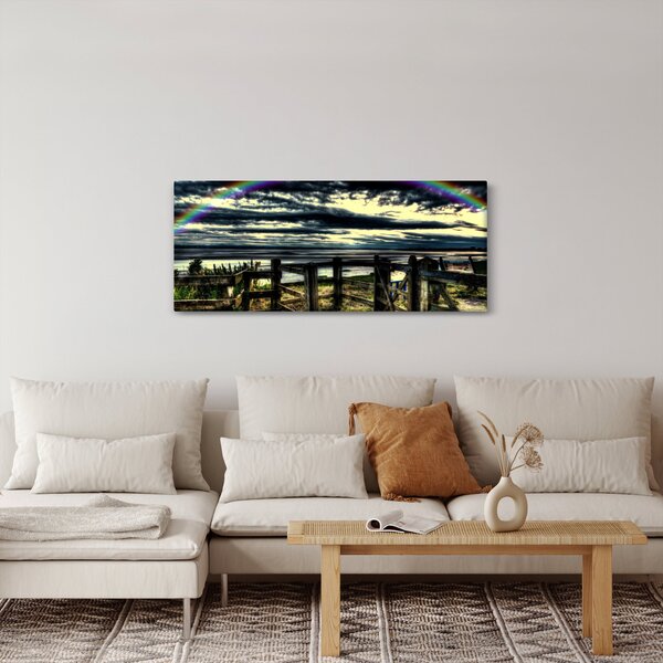Slika duge nad morem (120x50 cm)