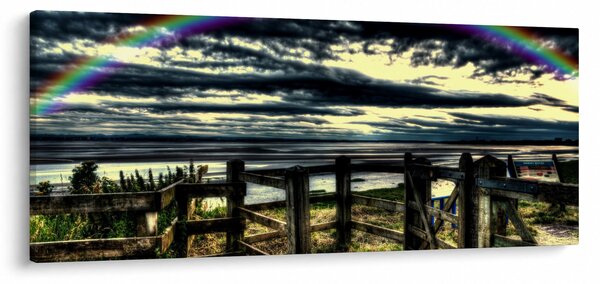 Slika duge nad morem (120x50 cm)