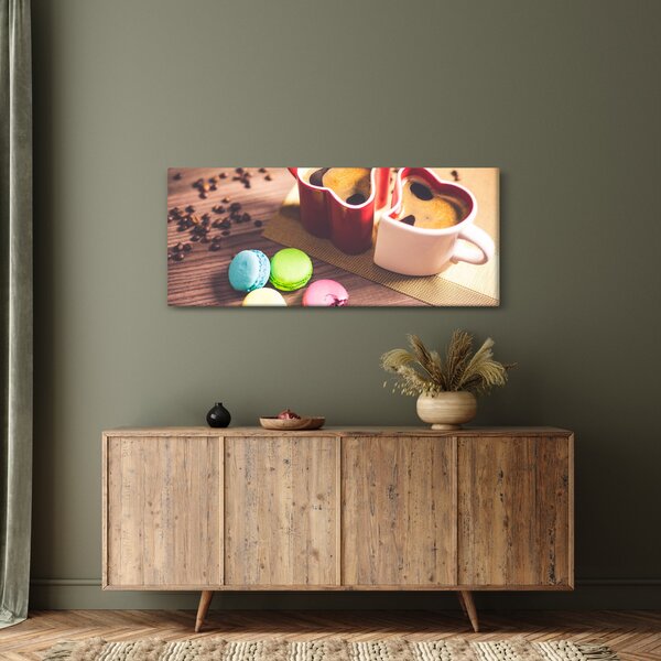 Slika kave i makarona (120x50 cm)