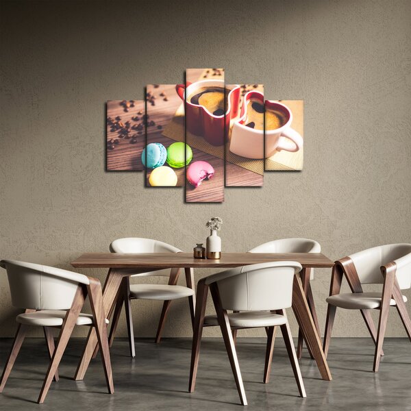 Slika kave i makarona (150x105 cm)