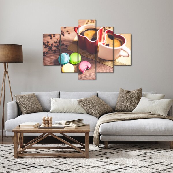 Slika kave i makarona (150x105 cm)