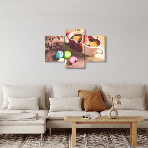 Slika kave i makarona (90x60 cm)