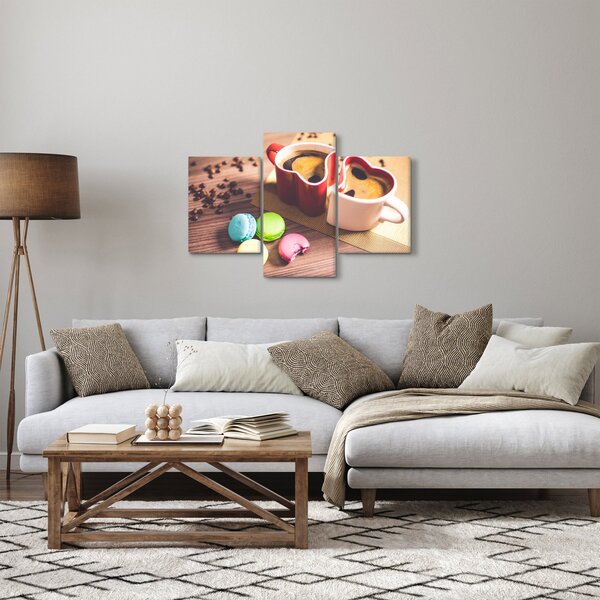 Slika kave i makarona (90x60 cm)