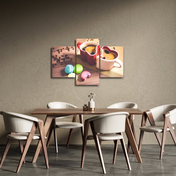 Slika kave i makarona (90x60 cm)