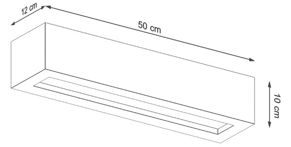 Zidna svjetiljka VEGA 50 betonska