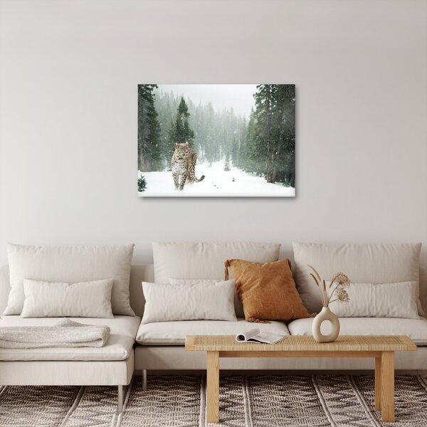 Slika leoparda u snijegu (70x50 cm)