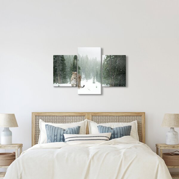 Slika leoparda u snijegu (90x60 cm)