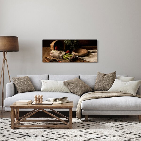 Slika šparoga na stolu (120x50 cm)