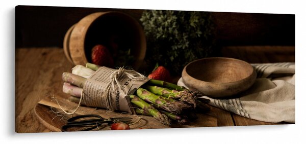 Slika šparoga na stolu (120x50 cm)