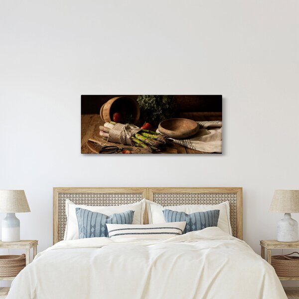 Slika šparoga na stolu (120x50 cm)