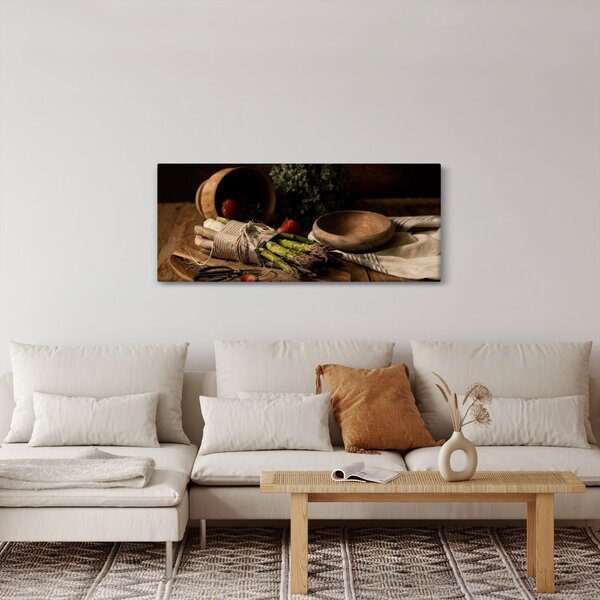Slika šparoga na stolu (120x50 cm)