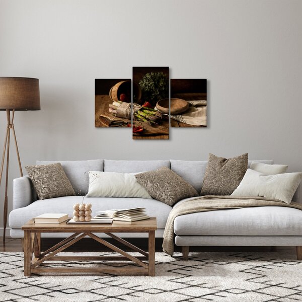 Slika šparoga na stolu (90x60 cm)
