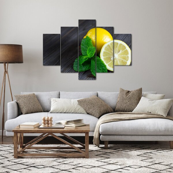 Slika limuna i mente na stolu (150x105 cm)