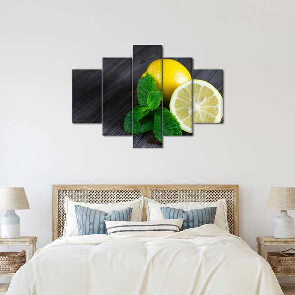 Slika limuna i mente na stolu (150x105 cm)