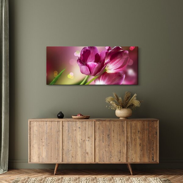 Slika ružičastih tulipana (120x50 cm)