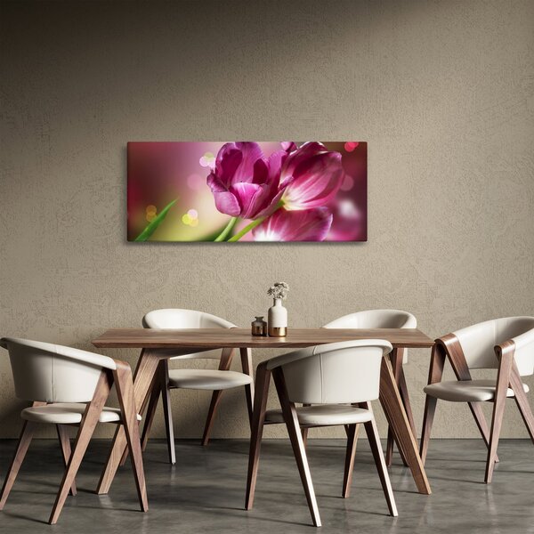Slika ružičastih tulipana (120x50 cm)
