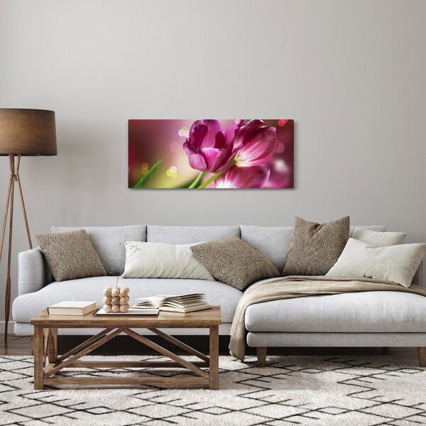 Slika ružičastih tulipana (120x50 cm)
