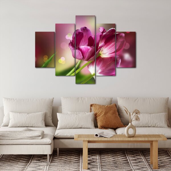Slika ružičastih tulipana (150x105 cm)