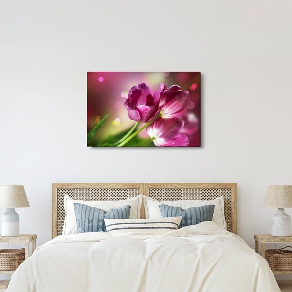 Slika ružičastih tulipana (90x60 cm)