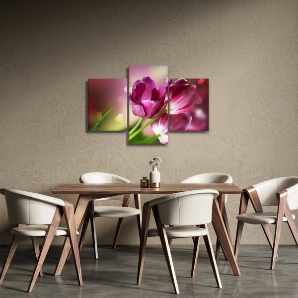 Slika ružičastih tulipana (90x60 cm)