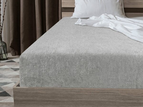 Frotirna plahta EXCLUSIVE svijetlosiva 160 x 200 cm