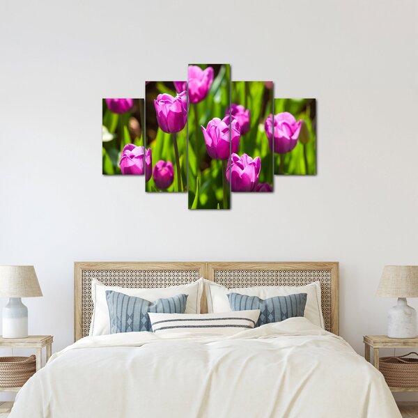 Slika tulipana na livadi (150x105 cm)