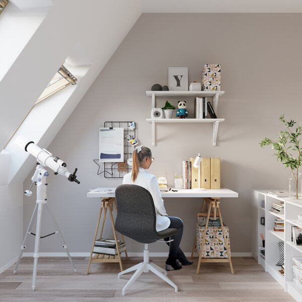 Stolna lampa RING bijela