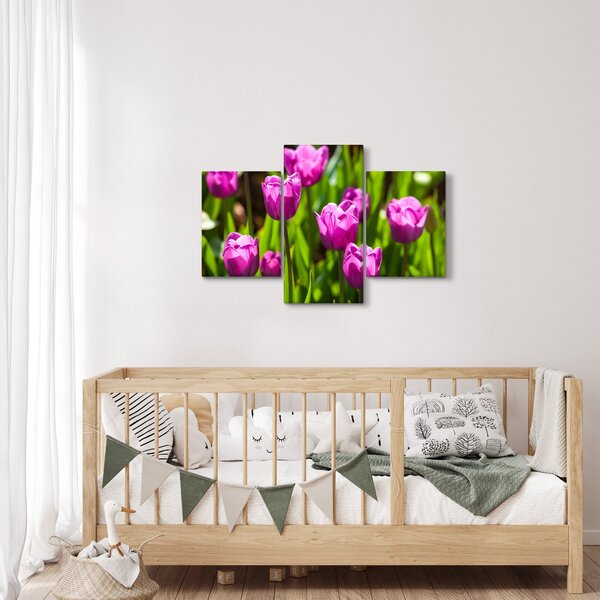Slika tulipana na livadi (90x60 cm)