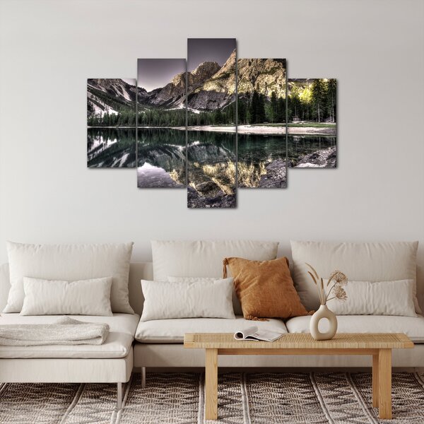 Slika jezera u planinama (150x105 cm)