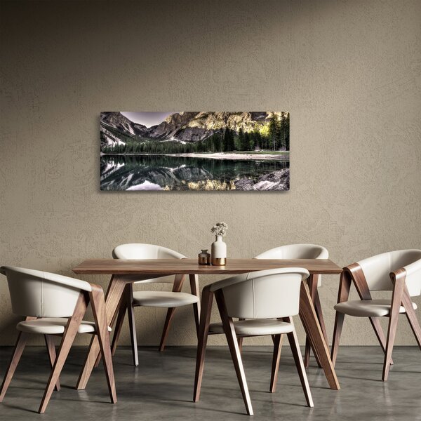 Slika jezera u planinama (120x50 cm)