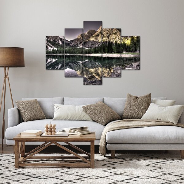 Slika jezera u planinama (150x105 cm)