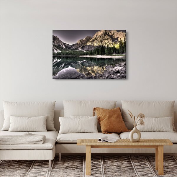 Slika jezera u planinama (90x60 cm)