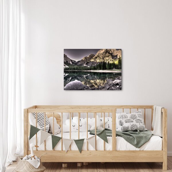 Slika jezera u planinama (70x50 cm)