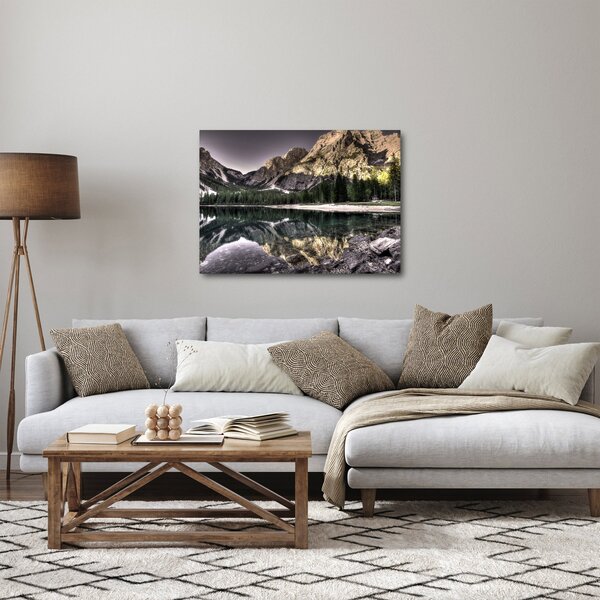 Slika jezera u planinama (70x50 cm)