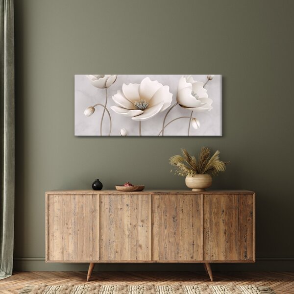 Slika bijelog cvijeća (120x50 cm)