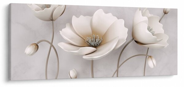 Slika bijelog cvijeća (120x50 cm)