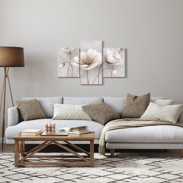 Slika bijelog cvijeća (90x60 cm)
