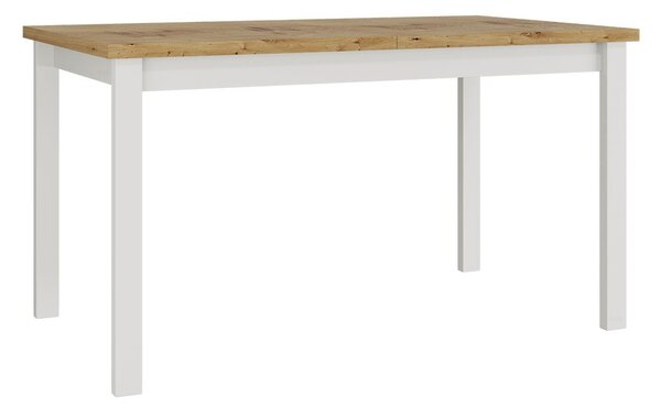 Blagovaonski stol na razvlačenje Deasal 80 x 140 180 II (hrast artisan + bijela) (za 4 do 8 osoba)