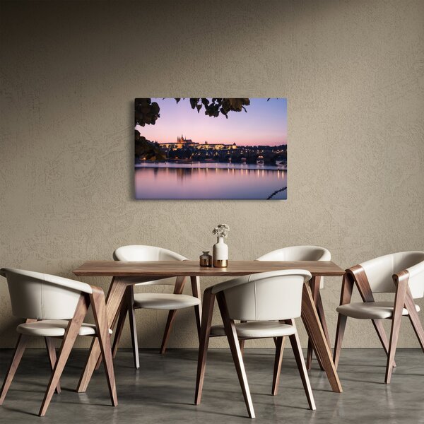 Slika Praškog dvorca i rijeke Vltave (90x60 cm)