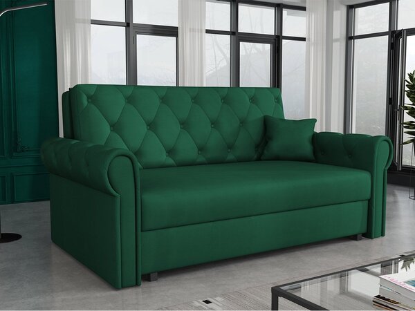 Zondo.hr Sofa na razvlačenje Clovea Roma III (zelena) (s prostorom za odlaganje). 1105517