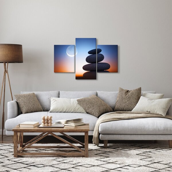 Slika naslaganog kamenja jedno na drugo (90x60 cm)