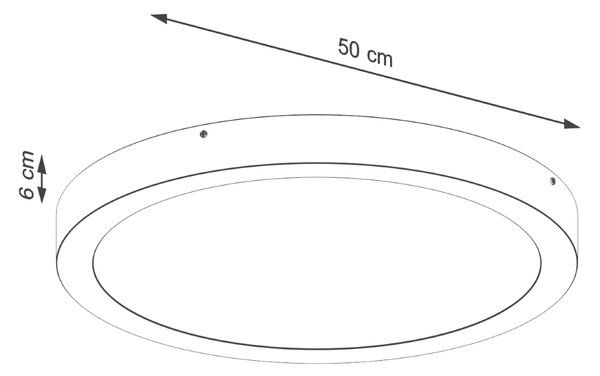 Stropna svjetiljka ONYX 50 bijela LED 3000K