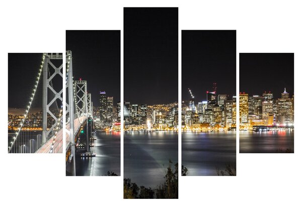 Slika Brooklyn mostova i New Yorka (150x105 cm)