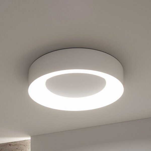 Paulmann Smart LED stropna svjetiljka Casca, bijela, Ø 40 cm, RGBW, IP44, prigušiva, Bijela, Dnevni boravak/blagovaonica, Metal