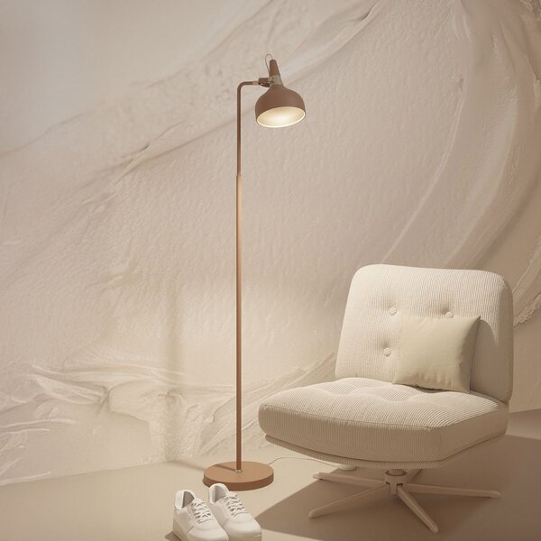 Paulmann Podna lampa Juna STYLE, smeđa, visina 158 cm, metal, Smeđa / hrđa, Dnevni boravak/blagovaonica, Metal, Stanite zračeći prema dolje