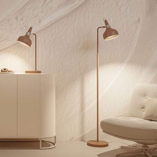 Paulmann Podna lampa Juna STYLE, smeđa, visina 158 cm, metal, Smeđa / hrđa, Dnevni boravak/blagovaonica, Metal, Stanite zračeći prema dolje