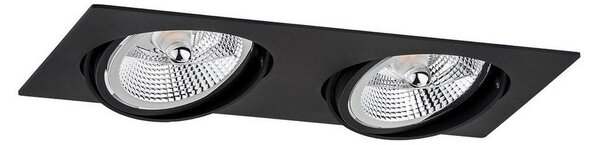 Argon 1047 - LED Ugradbena svjetiljka OLIMP 2xGU10/15W/230V crna